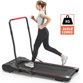 KF6002-PRO Under Desk Walking Pad Mini Treadmill with Handlebar Foldable