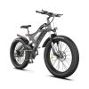 AOSTIRMOTOR S18 26&quot; 750W Electric Bike Fat Tire 48V 15AH Removable Lithium Battery for Adults