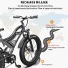 AOSTIRMOTOR S18 26&quot; 750W Electric Bike Fat Tire 48V 15AH Removable Lithium Battery for Adults