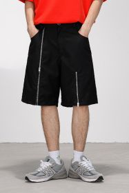 Casual shorts for men and women (Color: Black, size: M)