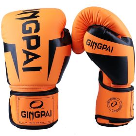 Boxing gloves fight fighting professional boxing gloves (Color: Pink, size: 10OZ)