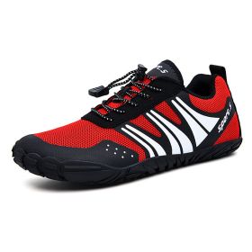 Outdoor Wading Shoes, Quick-drying Shoes, Beach Shoes, Hiking Shoes, Fishing Sports Shoes (Color: Red, size: 35)