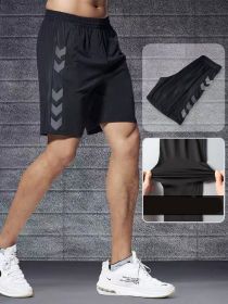 Sports Shorts Men's Summer Outdoor Fitness Quick-drying Shorts For Running (Style: Arrow cropped pants, size: 3XL)