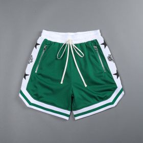 Men's Summer Loose Plus Size Running Equipment Training (Color: Green, size: M)