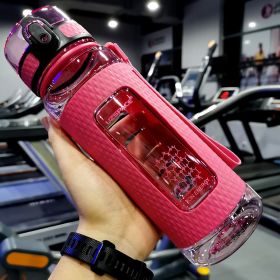 Portable Sport Water Bottles (Color: Pink, size: 950ml)