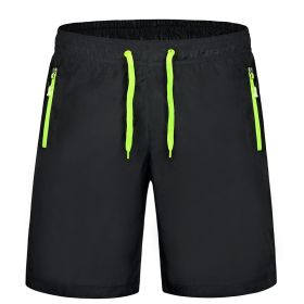 Quick-drying pants breathable gym running pants (Color: Fluorescent green, size: 8XL)