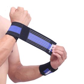 Sports bandage (Color: Blue black, size: S)