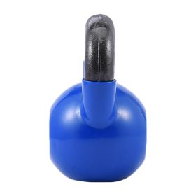 Solid  Iron Kettlebells Vinyl Coated Kettlebells Exercise Kettlebell,Weight Training Equipment Workout Equipment Gear (Color: Blue_I01YYY200608183C, size: 183)