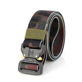 Training belt (Color: Brown buckle, size: 2XL)