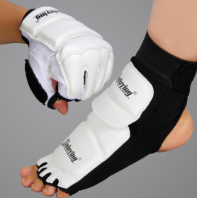 Boxing Gloves (Color: White, size: XL)