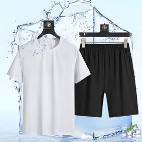 Shorts Ice-cream Suit Two For Men In Summer (Color: White, size: M)