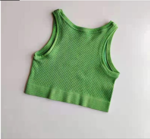 Sexy Women Yoga Gym Sports Vest (Color: Green, size: M)