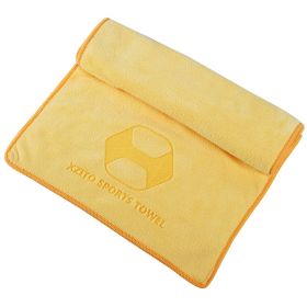 Sports Sweat Absorbent Towel Wipes (Color: Yellow, size: XL)