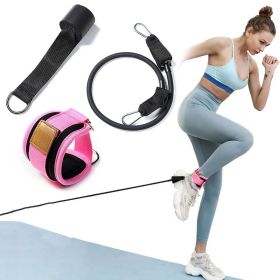 Door Buckle Pull Rope Leg Buttock Training Resistance Band Set Fitness Equipment (Color: Black)