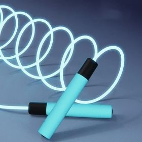 Portable Luminous Skipping Rope Led Student Sports Adjustable (Color: Green)