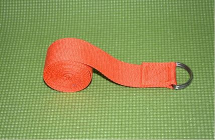 Yoga rope stretch with cotton yoga tension band (Color: Orange)