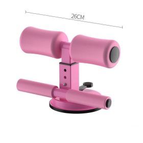 Sit-up Aid Fitness Equipment Home Abdominal Curling Abdomen Abdomen (Color: Pink)