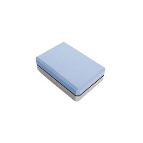 Two-color Yoga Brick Eva Thickening Yoga Auxiliary Yoga Brick Foam Dance Brick (Color: Crystal Blue Graphite Gray)