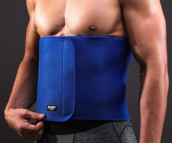 Sports Fitness Waist Belt Men Shapewear (Color: Blue)