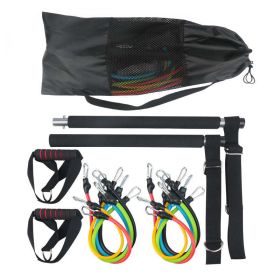 Home squat strength training fitness equipment set (Color: Black)