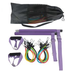 Home squat strength training fitness equipment set (Color: Purple)