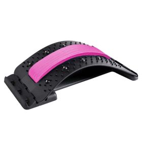 Back Massager; Massage And Health Care Appliance - Acupuncture magnetic therapy (Color: Pink black)