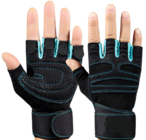 Half finger gym gloves (format: M)