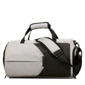 Multifunctional yoga gym bag (Color: Grey)