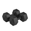 (Total 44lbs; 22lbs each) Weights dumbbells set; Dumbbells for for Men; Women - Vinyl Dumbbell Set for Gym; Home Workout. Pair; black