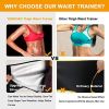 3 in 1 Waist Trimmers for Women Workout Sweat Waist Trainer Body Shaper