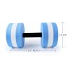 2Pcs Water Aerobic Exercise Foam Dumbbells Pool Resistance Water Fitness Exercises Equipment for Weight Loss