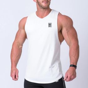 Fitness Vest Equipment Training Clothes Basketball Brothers Sports Sleeveless T-shirt Men (Color: Black, size: XL)